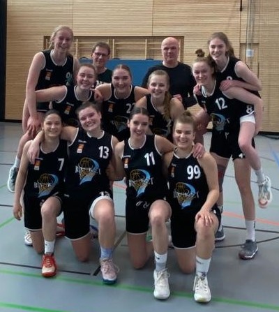 WNBL2021-22BasketGirlsTeamfoto in Lichterfelde