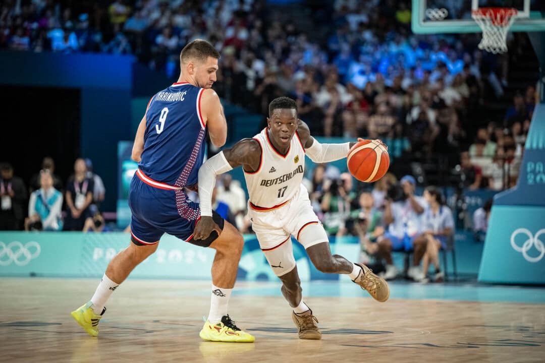 Olympische Spiele Paris 2024
Basketball Paris 10.08.2024
Spiel um Platz 3
Bronzemedaillenspiel
Spiel um Bronze
 Herren Männer
Deutschland (GER) - Serbien (SRB)

Foto: Tilo Wiedensohler/camera4