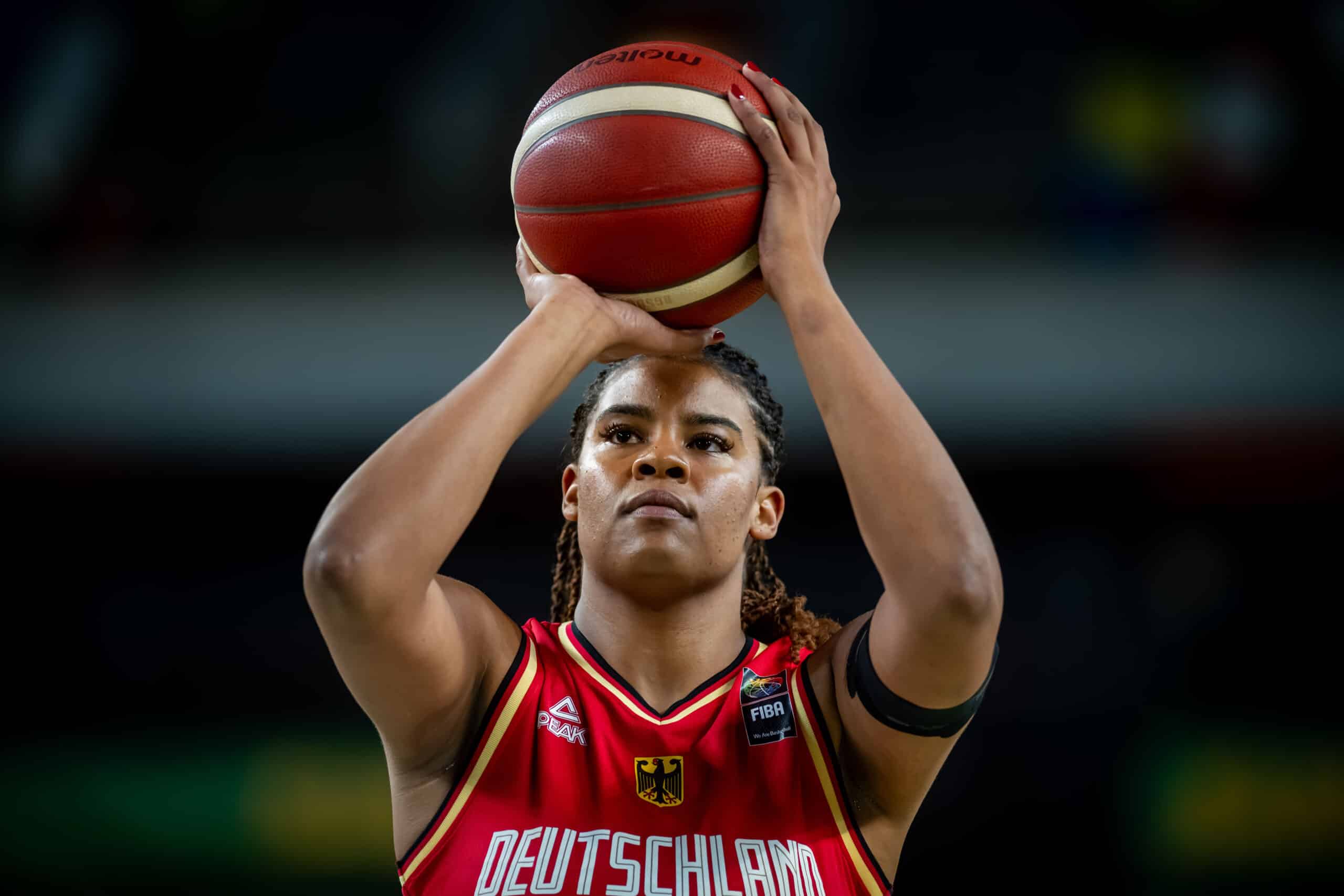 Basketball London 21.07.2024
Länderspiel Testspiel Frauen
Großbritannien (GBR) - Deutschland (GER)
Nyara Sabally (Deutschland, No.08)
Foto: Tilo Wiedensohler/camera4